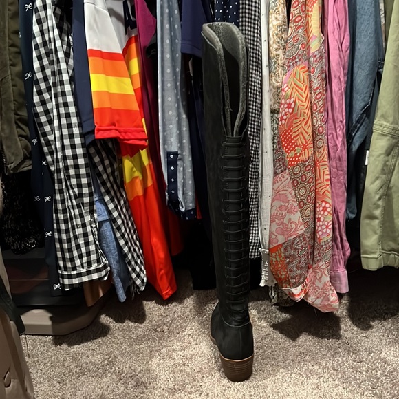 Lucky Brand Over the knee black boots. - Picture 3 of 6